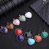 Love pendant, peach heart necklace, simple and fashionable, creative, versatile, accessory