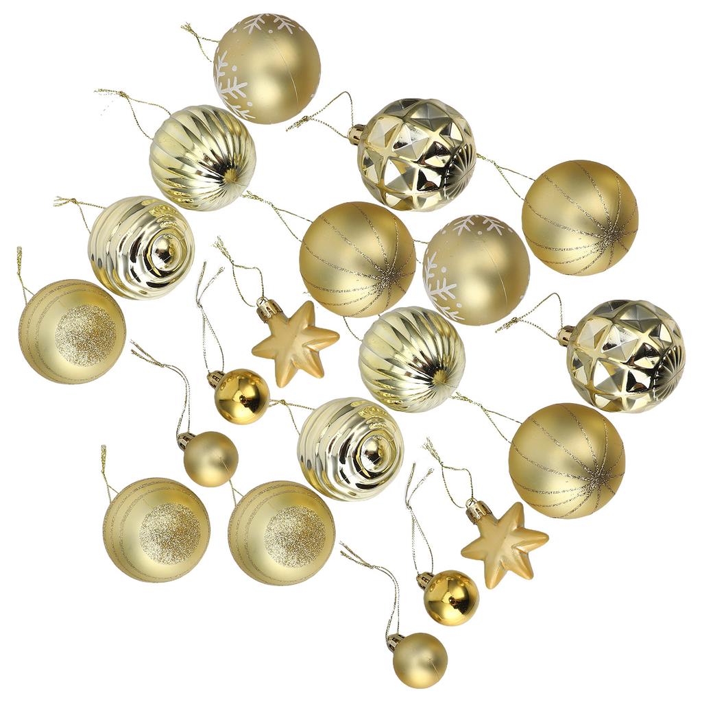 42pcs Christmas Decorations Plastic Tree Hanging Ornaments Holiday Xmas Decor Party Home Decor Xmas Pendant