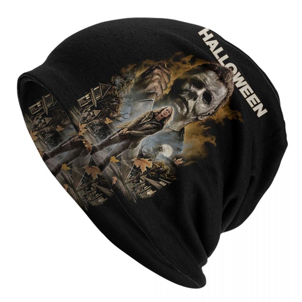 Individuelle Michael Myers Halloween Horrorfilm Mützen Beanies Mützen Cool Winter Warm Unisex Damen Strickmützen Unisex Erwachsenen Mützen
