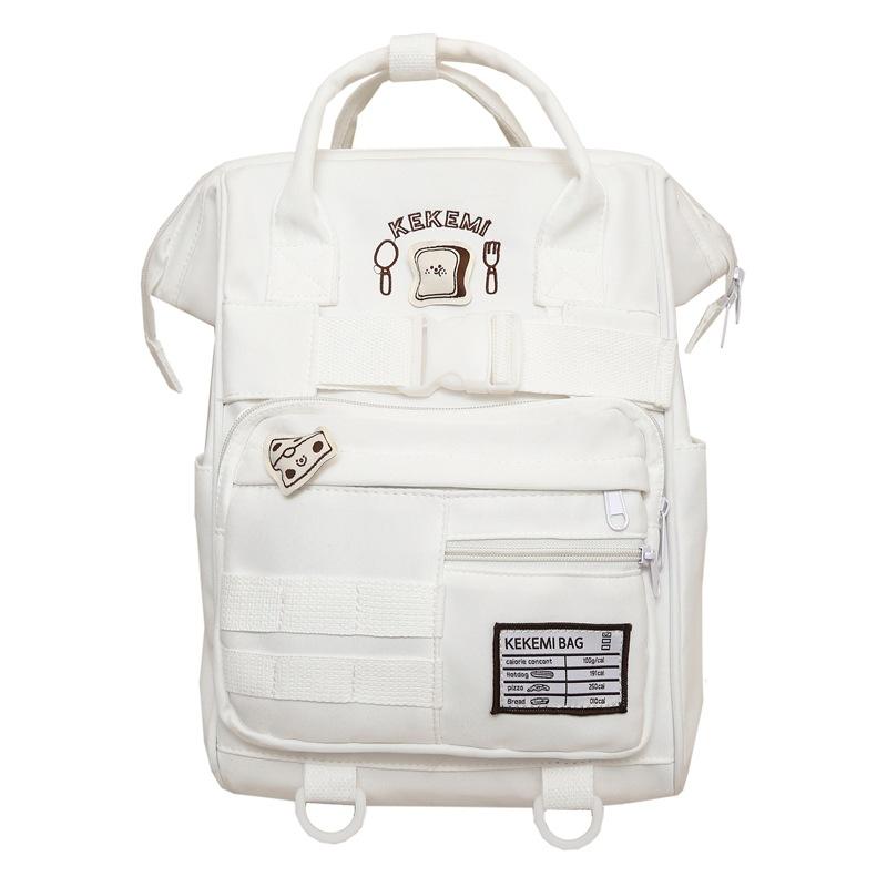 Schoolbag1011 New Fashion Large Capacity Multifunctional Wear-resistant Waterproof Clip Handbag Women's Shoulder Back Mommy Bag