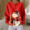 Women's Casual Shirts Long Sleeve Tops Button Up V Neck Loose Knit Fall Favorites For Women