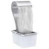 Garden Waterfall Silver 34x49x82 Cm Stainless Steel
