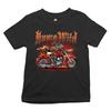 Hawg Wild Youth T-shirt per bambini ragazzi Nato per Essere Selvaggio Biker Rider Appassionato di Moto Bambini