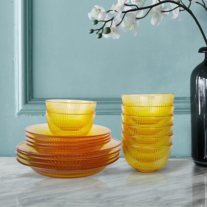 VISIONS Amber 16-Piece Tableware Set