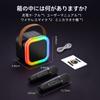 MonoKi Karaoke Set Bluetooth 5.3 Speaker Wireless Microphone 2-Pack Home Karaoke PA System with RGB LED Lights and Accompaniment Function - Ideal for