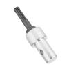 ZK30 Drill Bit Adapter for Electric Drill To Earth Auger Connector Arbor Round Shank 2 Pit 2 Slot