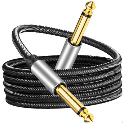 6,35mm Instrumentenkabel Stecker zu Gitarren Patchkabel Unsymmetrisch 1/4 Zoll Stereo Audio