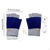 USB Heated Gloves Cold Weather Fingerless for Gaming Computer Work Typing Laptop