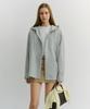 Deonseuteu Unisex Classic Hooded Shirt_Udsh6A107_Cream Check