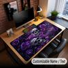 Skull Gothic Theme Custom Mouse Pad Personalized With Name Text Customized Desk Mat For Office Home Decor