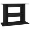 VidaXL Support pour aquarium noir 80x35x60 cm bois d'ingénierie 833576