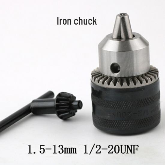 Multi-function Rotary Hammer to Electric Drill Adapter: Round/Square Shank, Four-Flute, Round Head