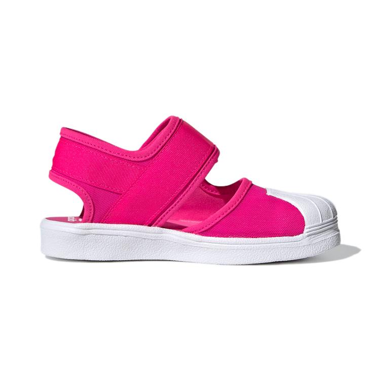 adidas Originals Superstar 360 Canvas Abrasion Resistant Low Top Kids' Skateboarding Shoes Rose Red FV7585