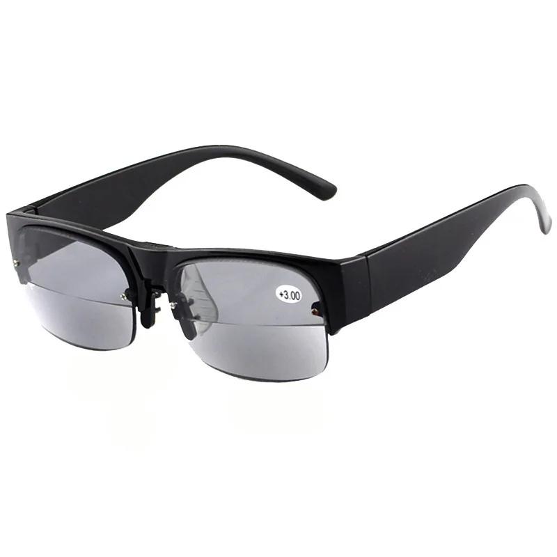

Бифокальные очки для чтения Мужские очки для пресбиопии Женские солнцезащитные очки для дали и близи +1.0 T+4.0 Унисекс Очки Антибликовые +4.0