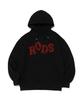 Rods Big Logo Check Hoodie (Black/Wine)
