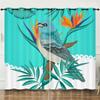 Curtain Cartoon Animal Bear Deer Love Kitten 3D Digital Printing Blackout Curtain Punching