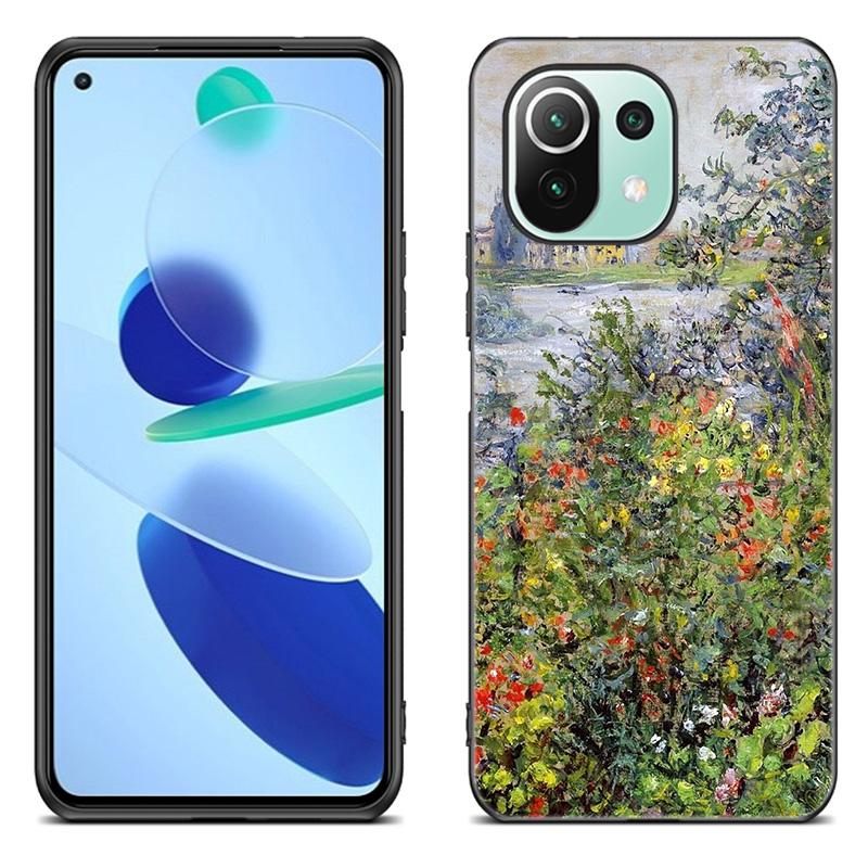 

Чехол для телефона Claude Monet для Xiaomi Mi 11 Lite NE 11i 10T 11T Pro A2 A3 Lite POCO F3 M3 M4 C31 X3 Pro NFC GT черный чехол Xiaomi POCO X3 NFC