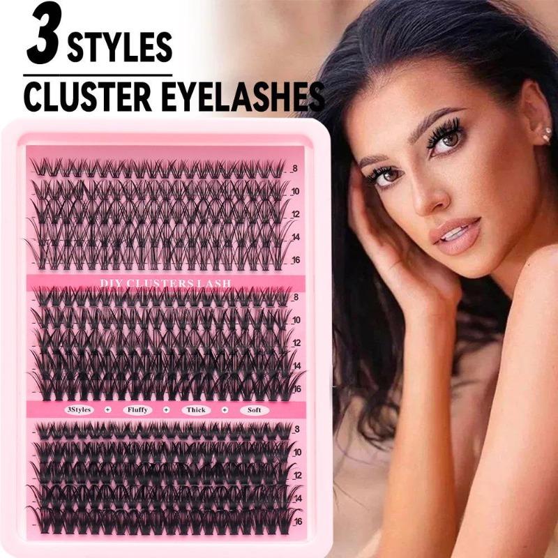 30P40P Hot Melt Multi-Haired False Eyelashes Segmented Self-Grafting Dense Natural Stage Flat False Eyelashes Soft Hair