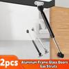 Kitchen Cabinet Door Lift Pneumatic Support Hydraulic Gas Spring Stay 2pcs Aluminum Frame Glass Door Gas Struts Furniture Hinge