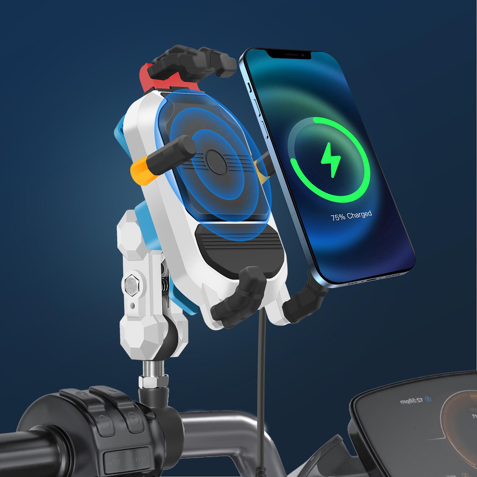 Шарнирная головка M8/M10 + амортизирующий кронштейн для телефона Беспроводная зарядка 15 — фото 19