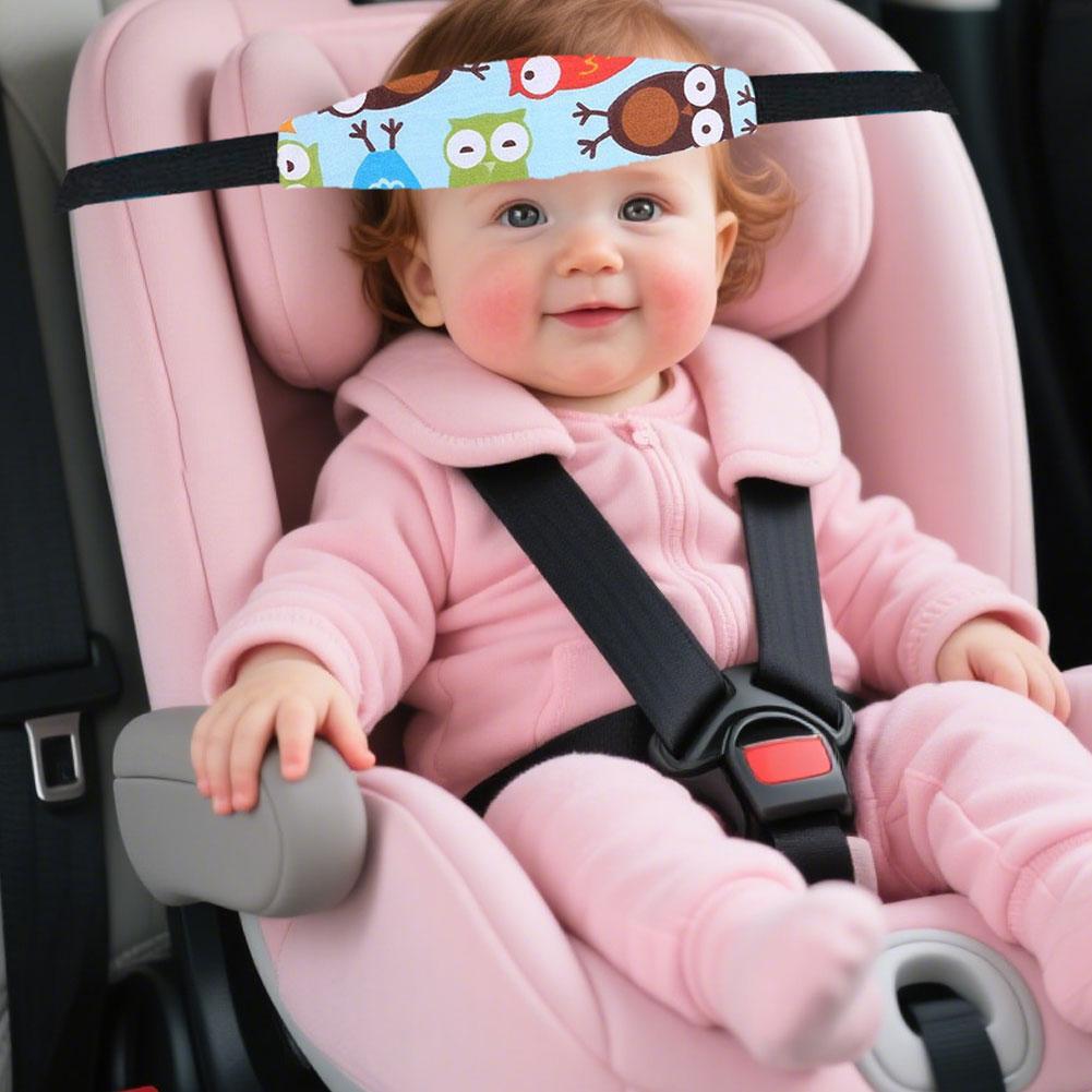 Popruh pro podporu miminka v autě Polohovač spánku pro batole Nastavitelná podpora Zapínání Dětské auto Bezpečnostní polštářek pro miminko P0d2