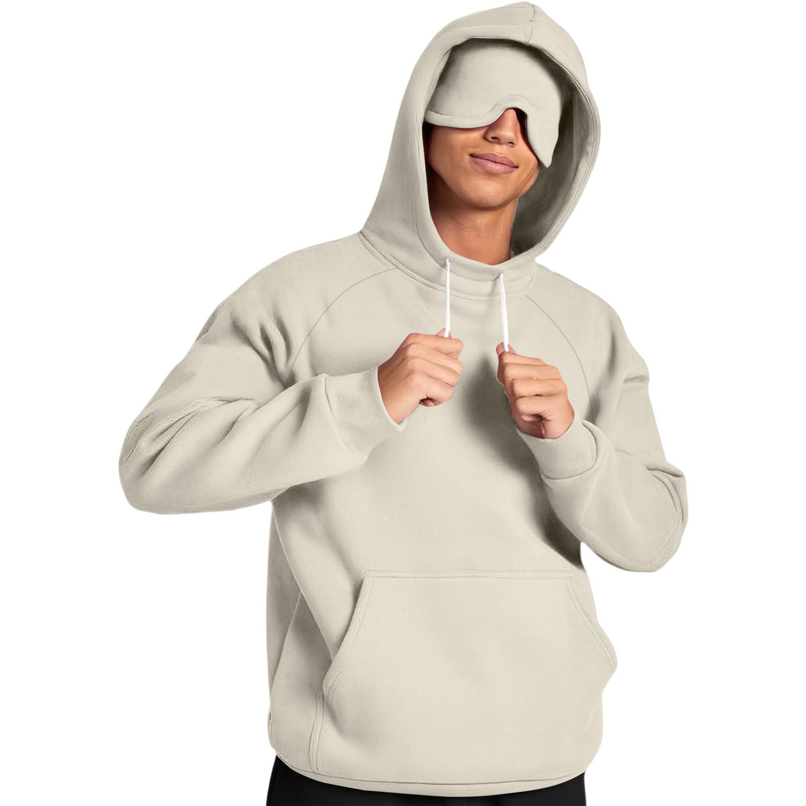Men s Fleece Hoodie Casual Long Sleeve Sweatshirt L 2333₽