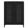 Sideboard In Black Oak Look 69.5 X 34 X 90 Cm