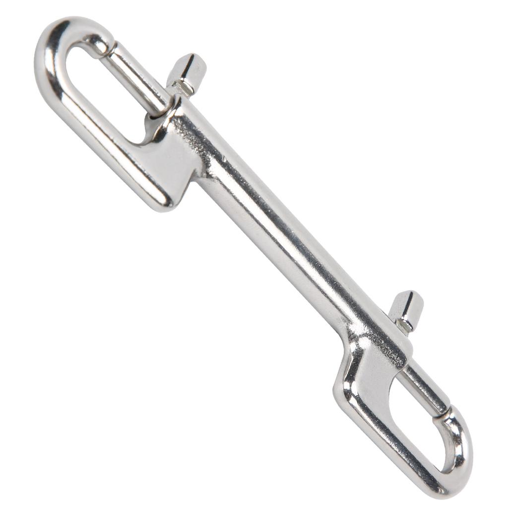 Edelstahl Tauchen Doppelhaken Karabiner Doppelte Öse Karabinerhaken Schnalle