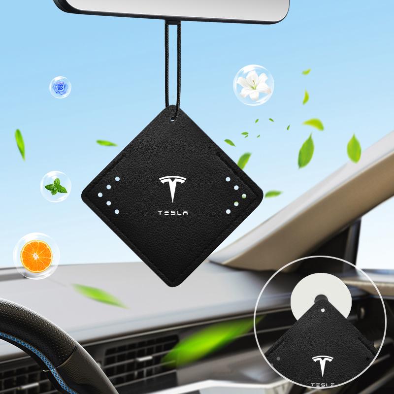 1Pcs Car Interior Pendant Aromatherapy Room Deodorant Sachet Car Goods For Tesla Model 3 Model S Model X Model Y Roadster Bonina Coil