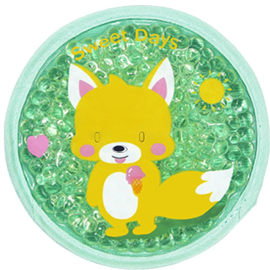 

Reusable Round Gel Beads Ice Pack with Cloth Backing Hot & Cold Therapy for Breastfeed Injury Headache,Tired Eyes,Wisdom Teeth