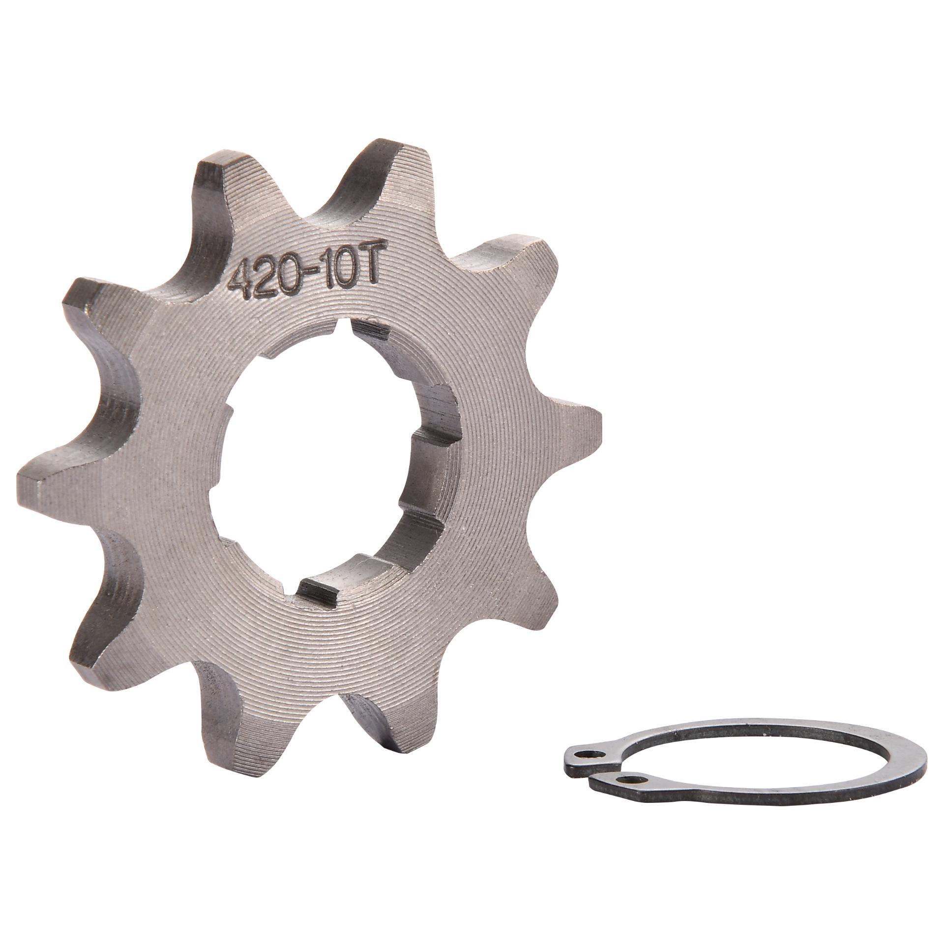 GOOFIT 10-Tooth 420 Motorcycle/ATV Off-road Sprocket, 20mm Bore Starting Gear