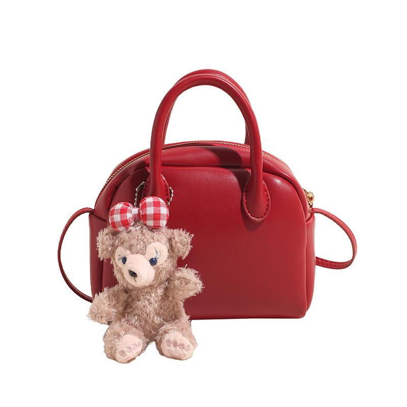 

Модная маленькая сумка женская 2025 новая портативная модная сумка через плечо сумка иностранная свадебная сумка маленькая сумка No pendant красный