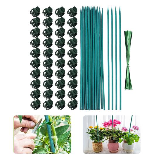 Plant Supports Water-Resistant Anti-Fade Easy To Install No Peculiar Smell Convenient Grow Upright Reusable Orchid Clip Fixing Stakes Home Supply