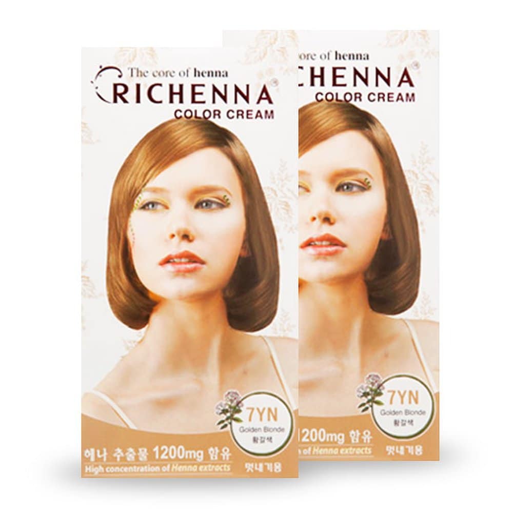

Richenna Color Cream 7YN Tan (2ea) / Henna Dye