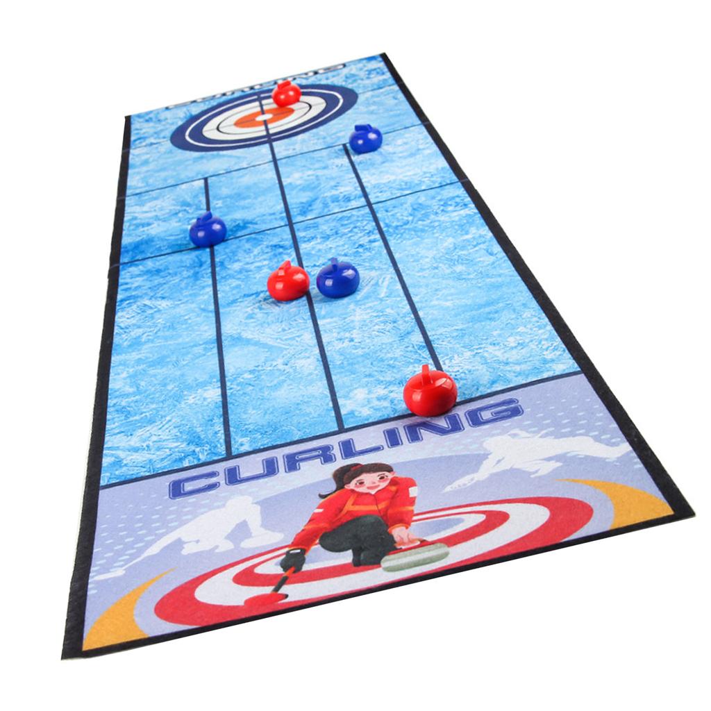 Stolní interaktivní herní sada Indoor Curling/Golfy/Basketbal/Fotbal/Bowling Stolní hra Dětská zábavná hračka