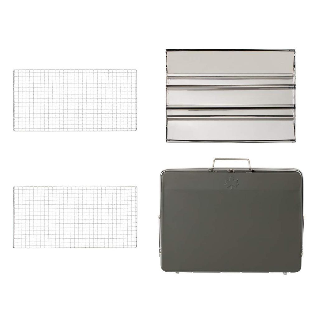 LOGOS Grill Attache XL 81060950 Czarny Szerokość 51 x Głębokość x Wysokość 45 cm (około.) 51,5