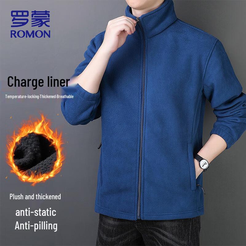 ROMON Men's Thickened Fleece Liner Jacket