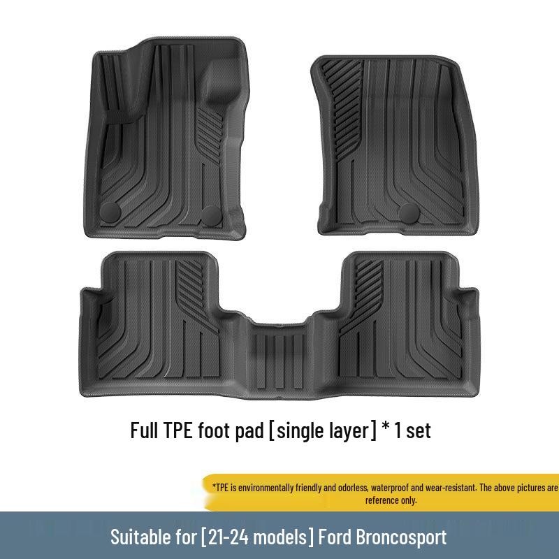 Ford Series Eco-Friendly TPE Trunk Mats: Ideal for Trunk, Rear Bed, and Backrest.