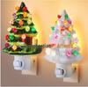 Certified European Plug-in Resin Christmas Tree Wall Lamp for Living Room and Study