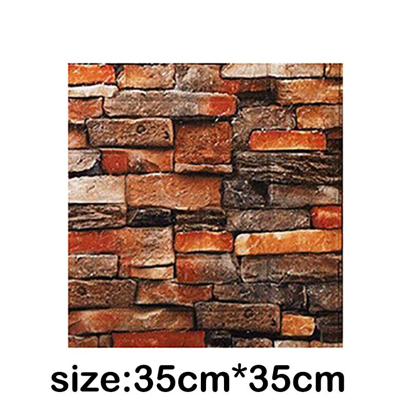 1Pcs 35x30cm Wallpaper Faux Brick Bedroom Home Decor Waterproof Self Adhesive DIY Wallpaper Living Room  Background Decoration