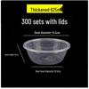 Disposable Round Plastic Lunch Box with Lid