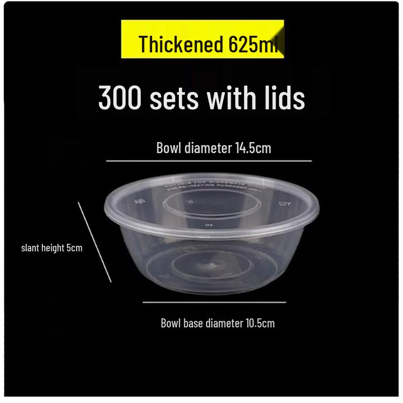 

Shengbilai Disposable Round Plastic Meal Box with Lid