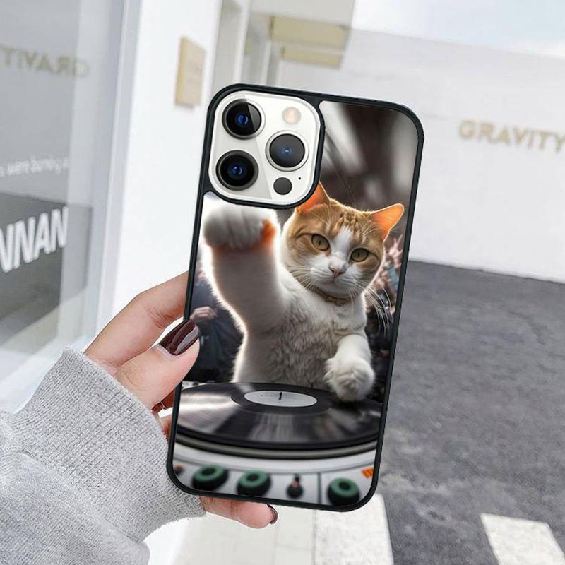 Funny Cute Cat Animal Phone Case For iPhone 17 Air 15 16 Cover  11 13 14 Pro Max 12 Plus Max Fundas