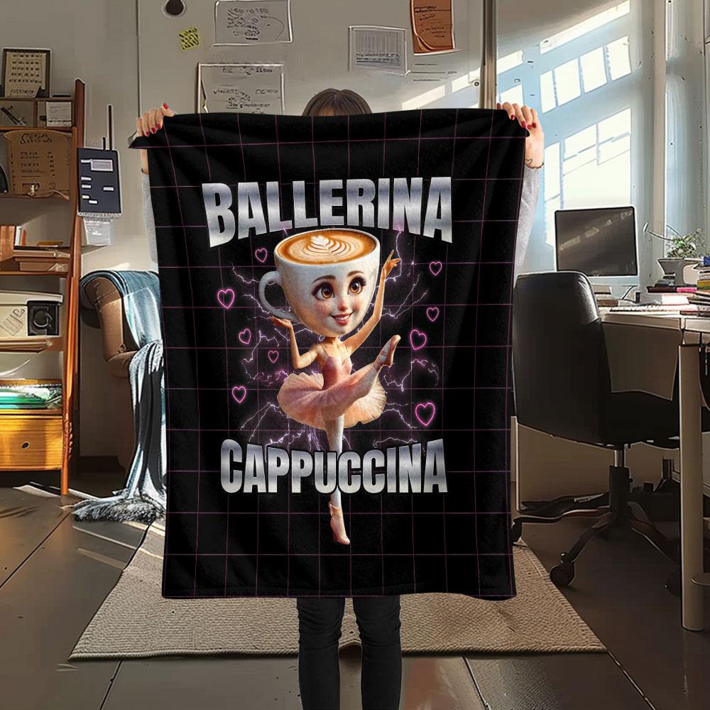 1PC Ballerina Patterned Flannel Blanket Suitable For All Seasons for Home Decor Warmth and Comfort Gifts Holiday Present