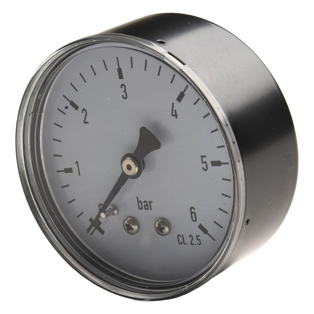 Easy Installation Pressure Gauge Pressure Meter 0-6 Bar Gauge Air Pressure Gauge Easy Installation Leak-Proof Connection