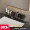 No-Drill Wall-Mounted Bathroom Shelf for Mirror, Faucet, and Vanity