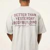 2025 British Men's Fitness Sports Short Sleeve T-shirt Loose Cotton Round Neck T-shirt Trendy Fashion Casual Street Tops
