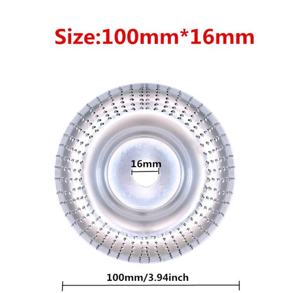 Grinder Wheel Disc 4 Inch Wood Shaping Wheel Wood Grinding Shaping Disk for Angle Grinders with 5/8" Arbor