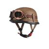 Vintage Military Style Half Face Motorcycle Helmet Harley Riders - ABS Shell 3C Certified Unisex Multiple Colors Visor