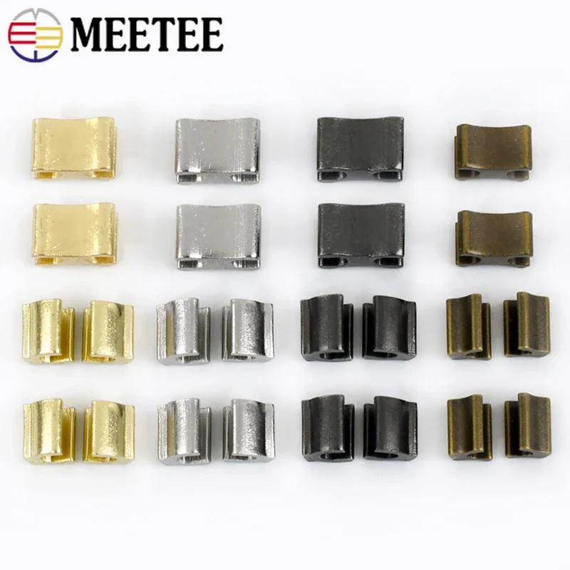 50/100 st Meetee 3# 5# Metallblixtlås U-stoppare Reparationssats Blixtlås Svansklämma Halkfria Ändlås DIY Skräddare Verktyg Sytillbehör